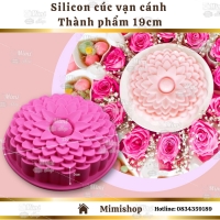 Khuôn silicon hoa cúc vạn cánh 20cm 